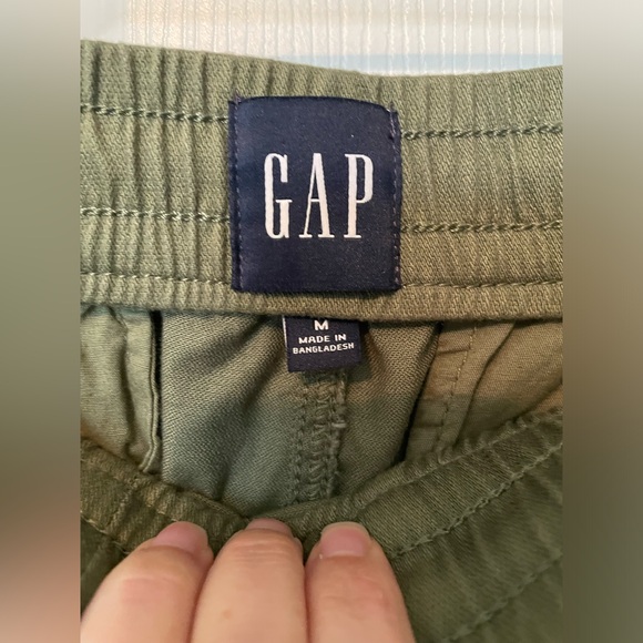 Gap Pull On Olive Green Cotton Blend Joggers - Picture 3 of 4
